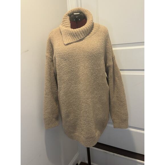 Barefoot Dreams Cowl Neck Tunic Sweater, Cozy, XL - Picture 1 of 7
